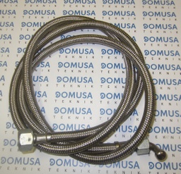 [CQUE000147] Latiguillo Domusa Evolution gasoil 3/8H recto - 1/4H curvo x 1500mm