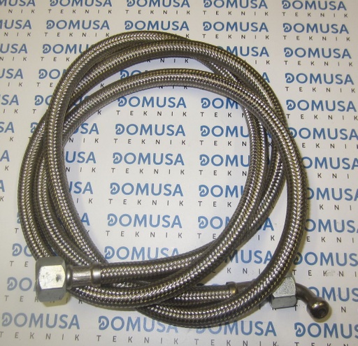 [CQUE000147] Latiguillo Domusa Evolution gasoil 3/8H recto - 1/4H curvo x 1500mm – CQUE000147