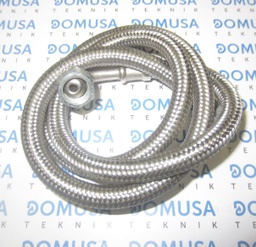 [CQUE000012] Latiguillo Domusa Domestic gasoil 1/4H recto - 1/4H curvo x 0850mm