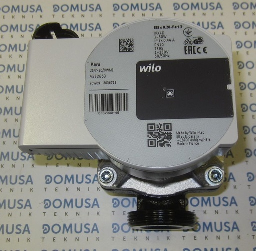 [CFOV000149] Bomba agua Domusa 1-1/2" 130mm wilo RS25/7.0-PWM1 MC – CFOV000149