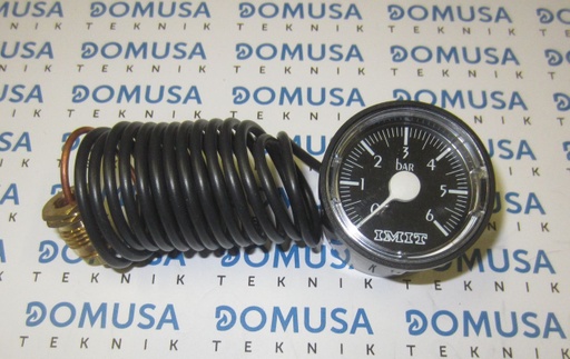 [CELC000137] Manometro Domusa (ø40-1/4-0/6bar) negro – CELC000137