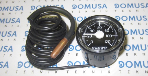 [CELC000136] Termometro Domusa Clima Mix - Sirena - Ecogas - DS-Matic (ø40-0/120º-1000mm) negro